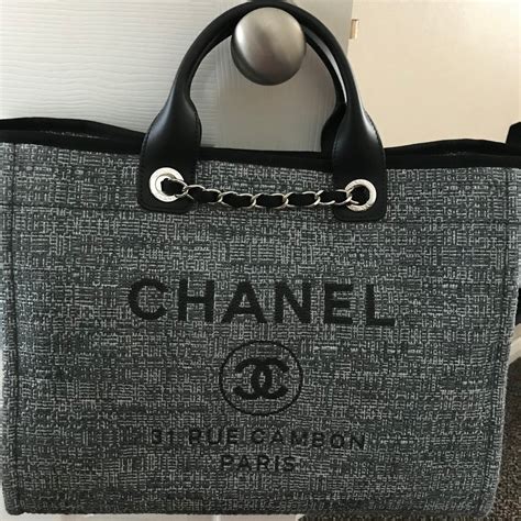 chanel deauville tote 2018 price|chanel deauville tote large size.